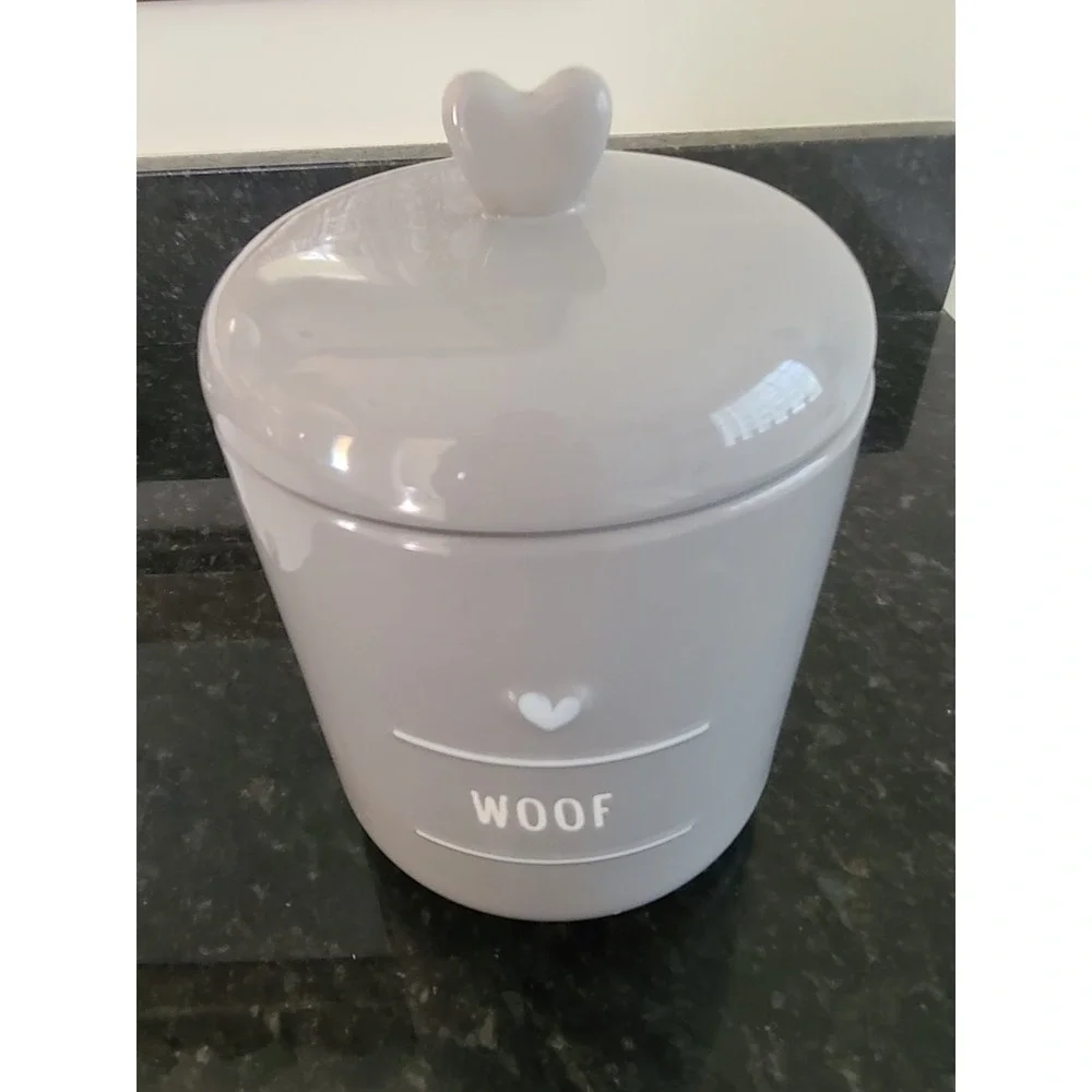 Treat/Food Jar Ceramic For Dogs Or Cats